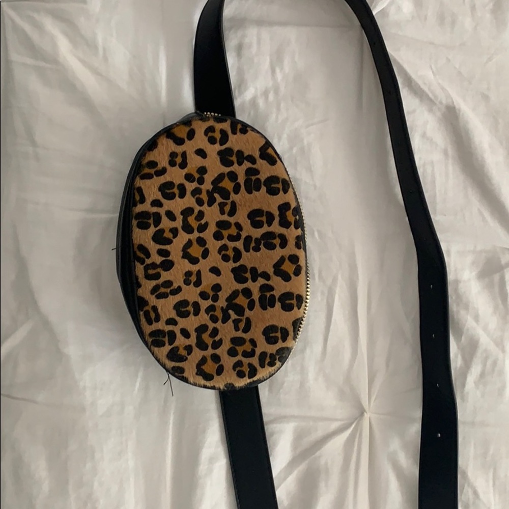 Leopard print fanny pack